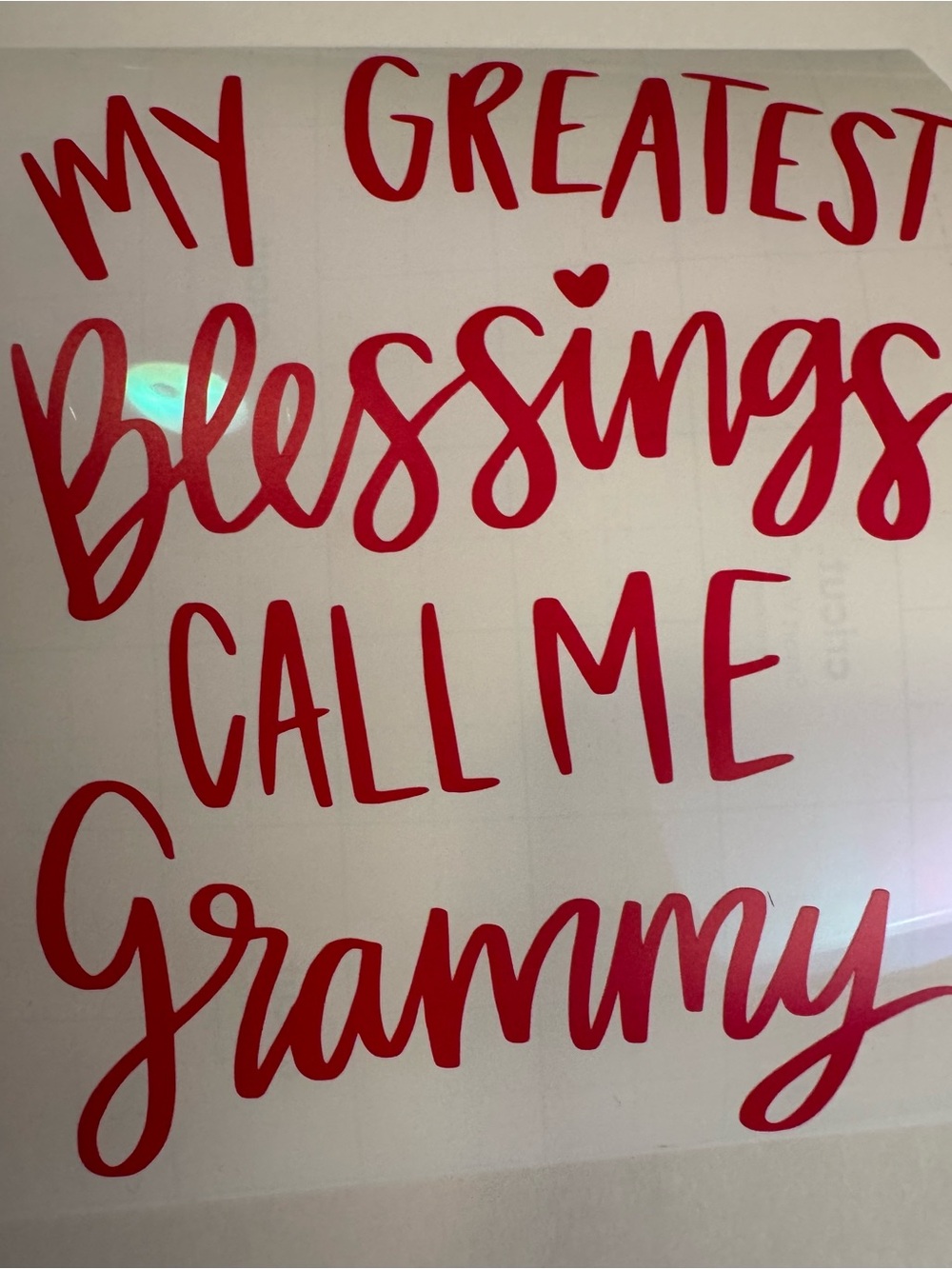 Pink "My Greatest Blessings Call Me Grammy" vinyl Decal